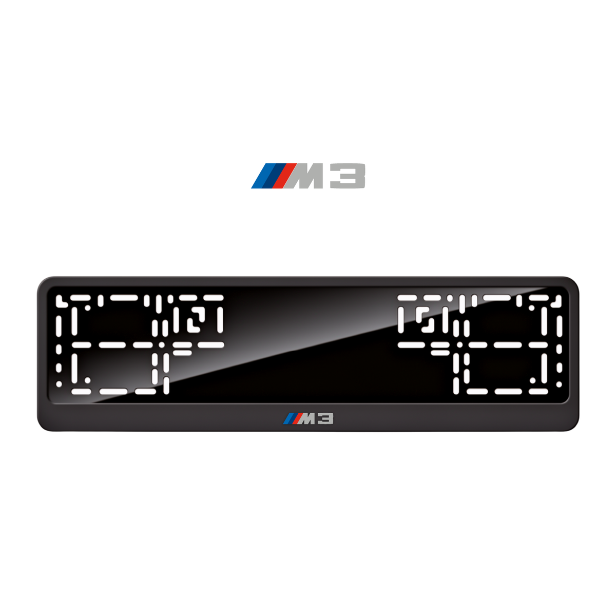 Cadres de plaque d'immatriculation M3 - Gris - CLASSIC