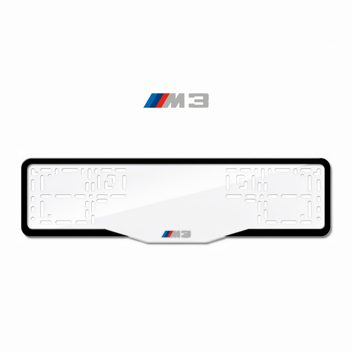 Cadres de plaque d'immatriculation M3 - Gris - GLASS