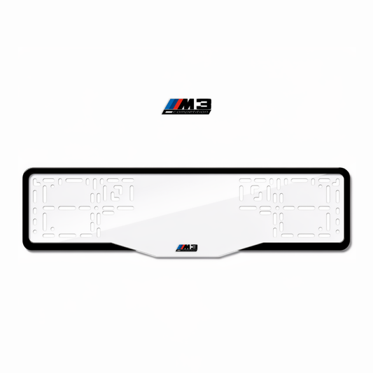 Cadres de plaque d'immatriculation M3 Competition - Noir - GLASS