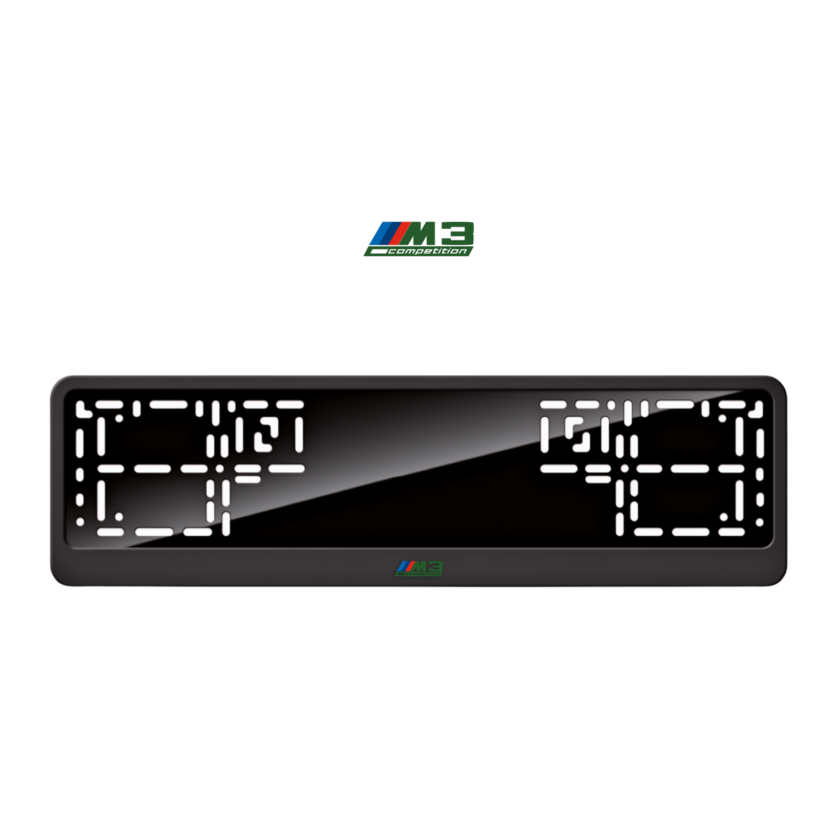 Cadres de plaque d'immatriculation M3 Competition - Vert - CLASSIC