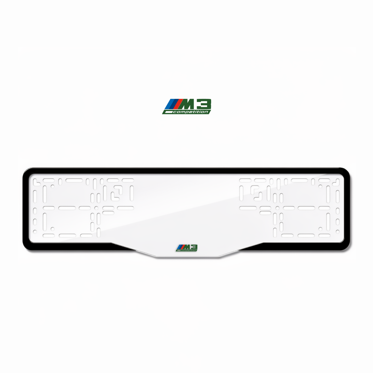 Cadres de plaque d'immatriculation M3 Competition - Vert - GLASS