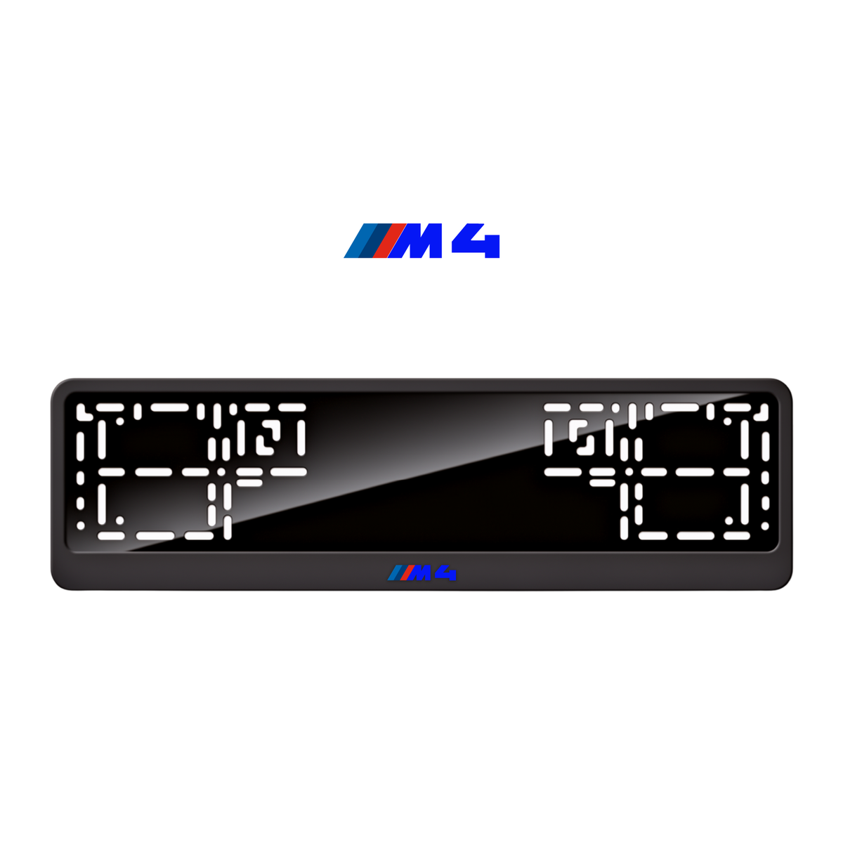 Cadres de plaque d'immatriculation M4 - Bleu - CLASSIC