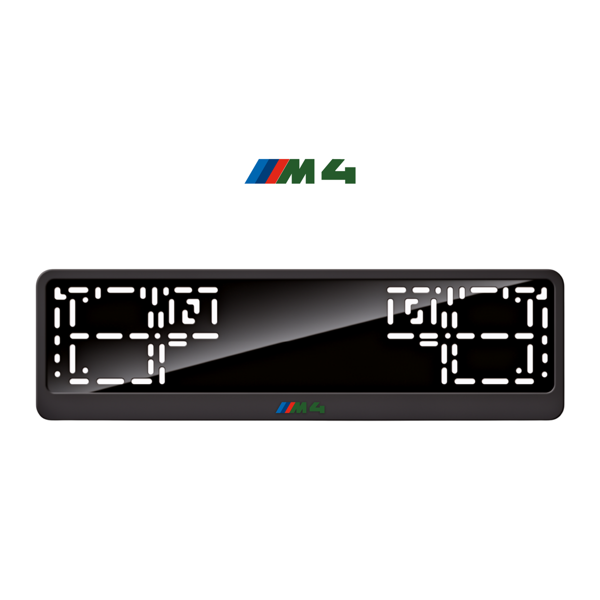 Cadres de plaque d'immatriculation M4 - Vert - CLASSIC