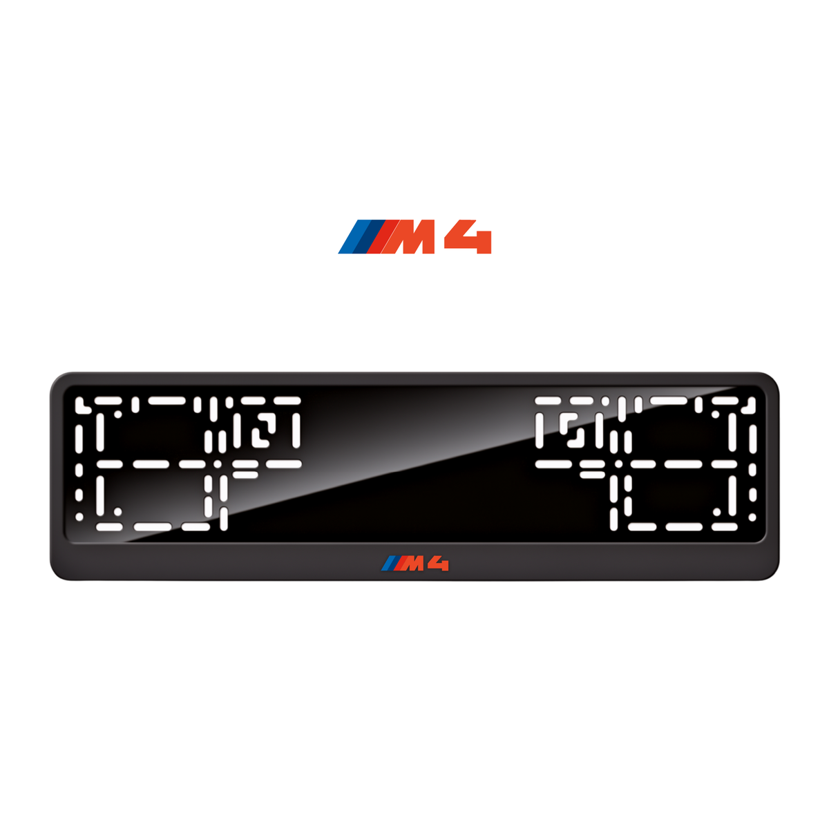 Cadres de plaque d'immatriculation M4 - Rouge - CLASSIC