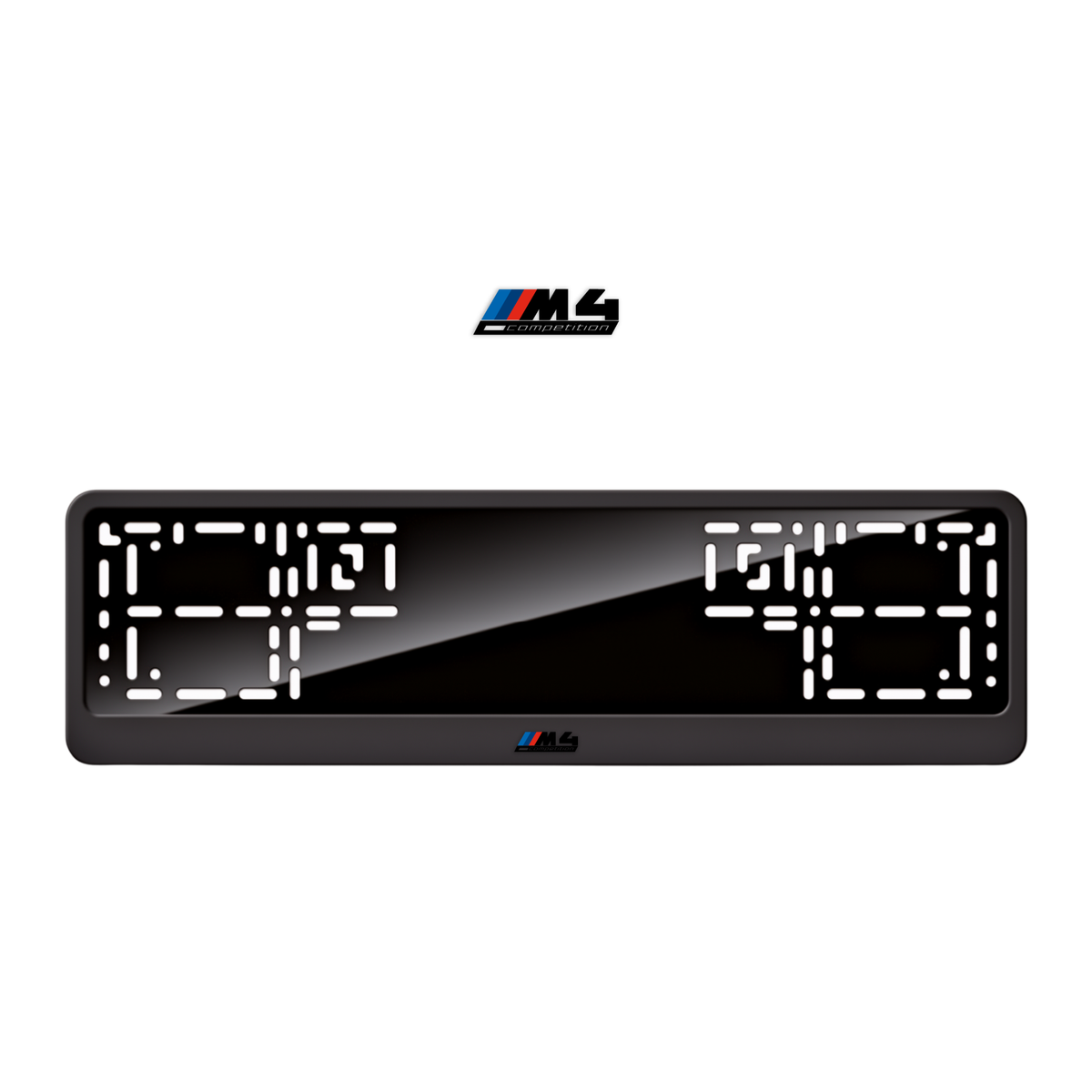 Cadres de plaque d'immatriculation M4 Competition - Noir - CLASSIC