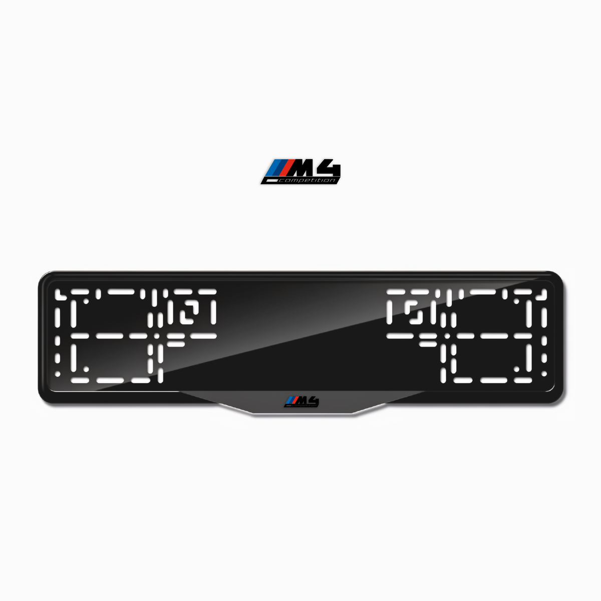 Cadres de plaque d'immatriculation M4 Competition - Noir - SATIN