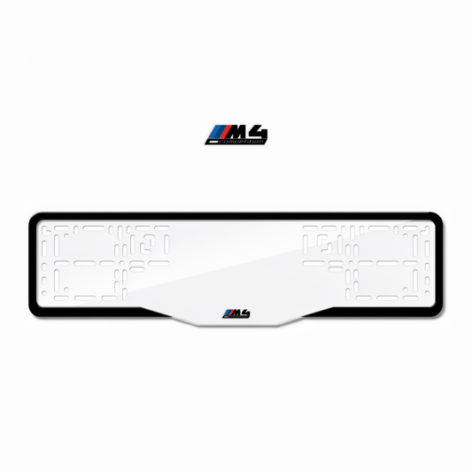 Cadres de plaque d'immatriculation M4 Competition - Noir - GLASS