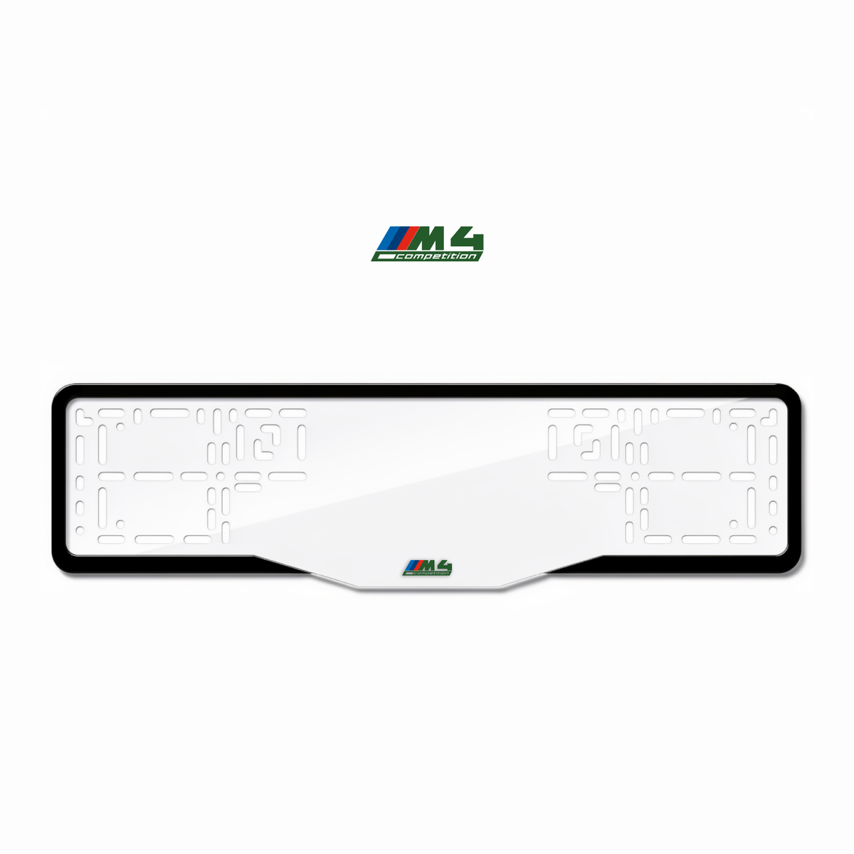 Cadres de plaque d'immatriculation M4 Competition - Vert - GLASS