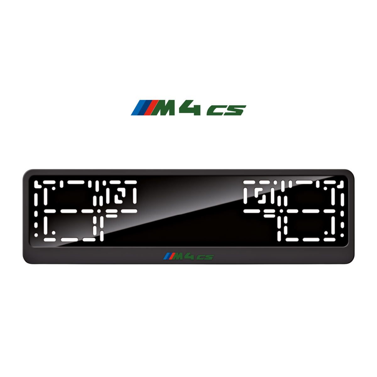Cadres de plaque d'immatriculation M4 CS - Vert - CLASSIC