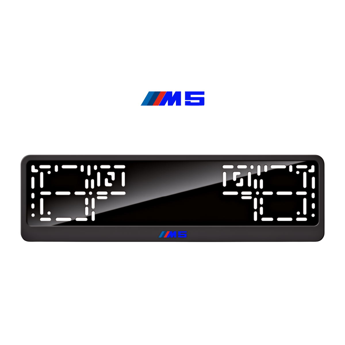 Cadres de plaque d'immatriculation M5 - Bleu - CLASSIC
