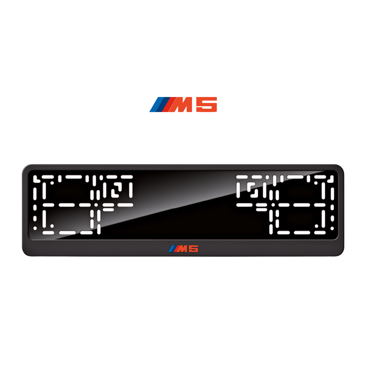 Cadres de plaque d'immatriculation M5 - Rouge - CLASSIC