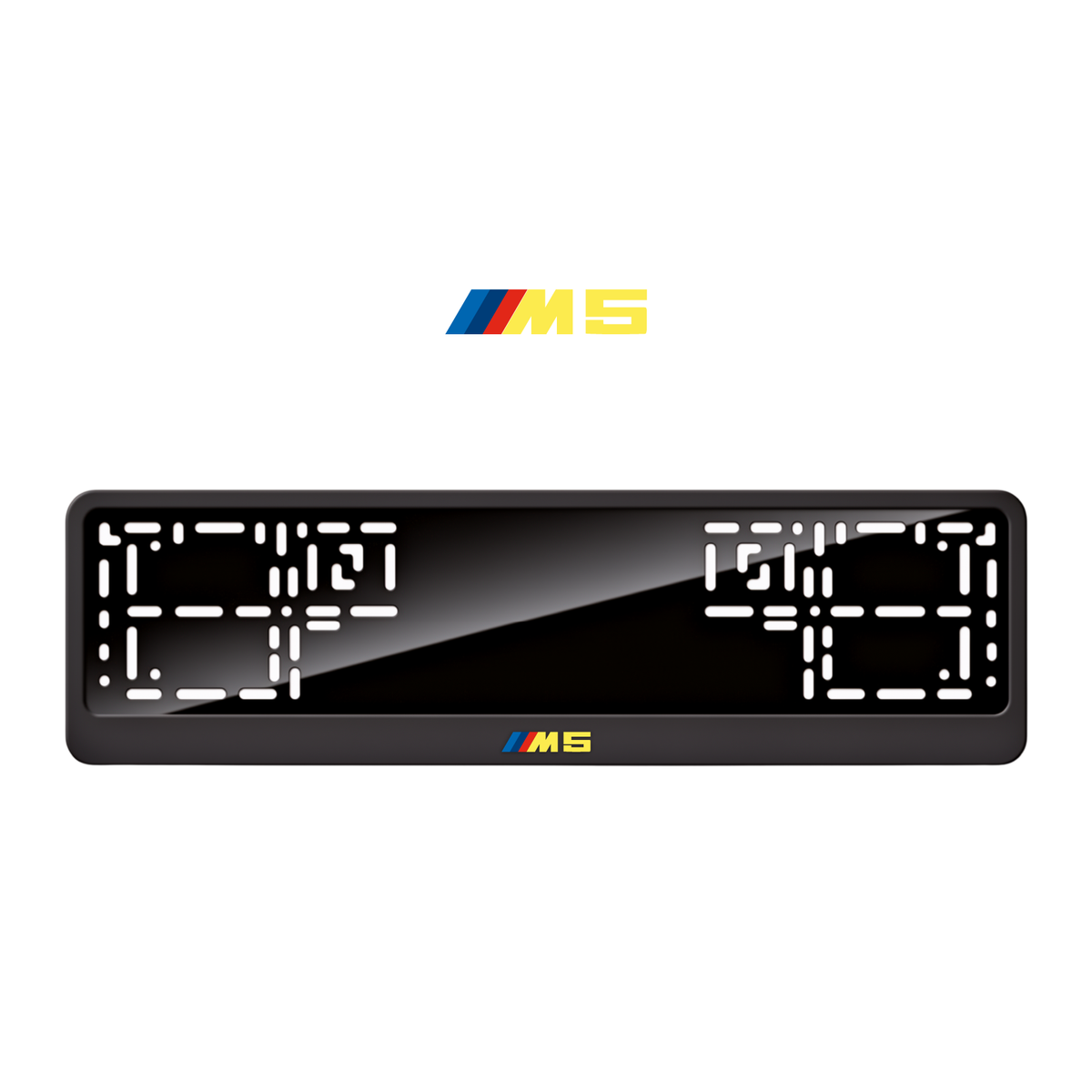 Cadres de plaque d'immatriculation M5 - Jaune - CLASSIC