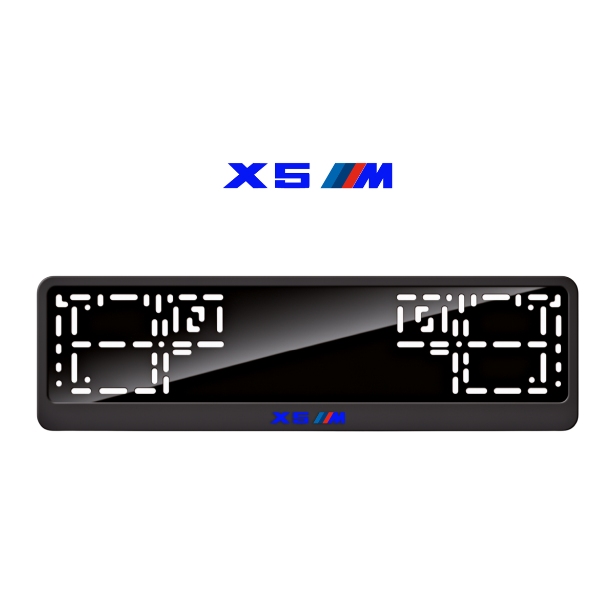 Cadres de plaque d'immatriculation X5 M - Bleu - CLASSIC