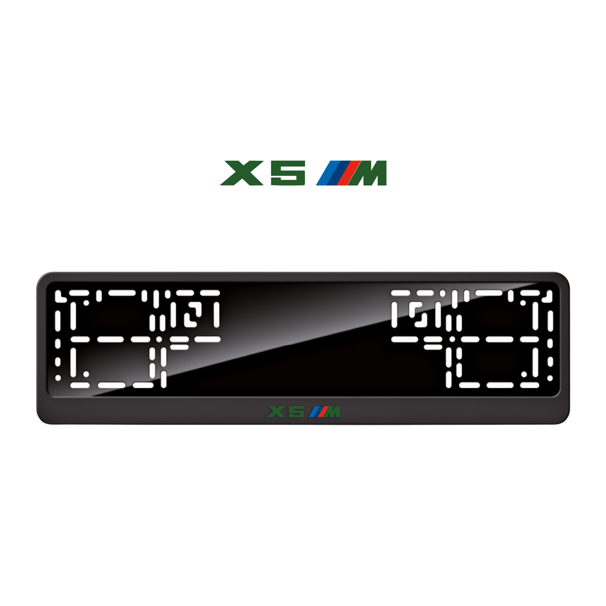 Cadres de plaque d'immatriculation X5 M - Vert - CLASSIC
