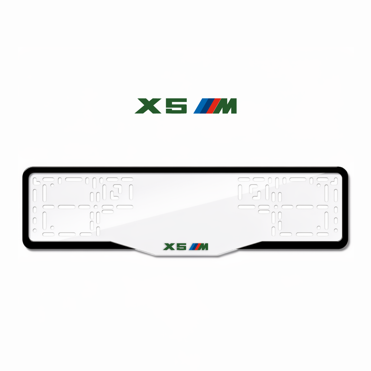 Cadres de plaque d'immatriculation X5 M - Vert - GLASS