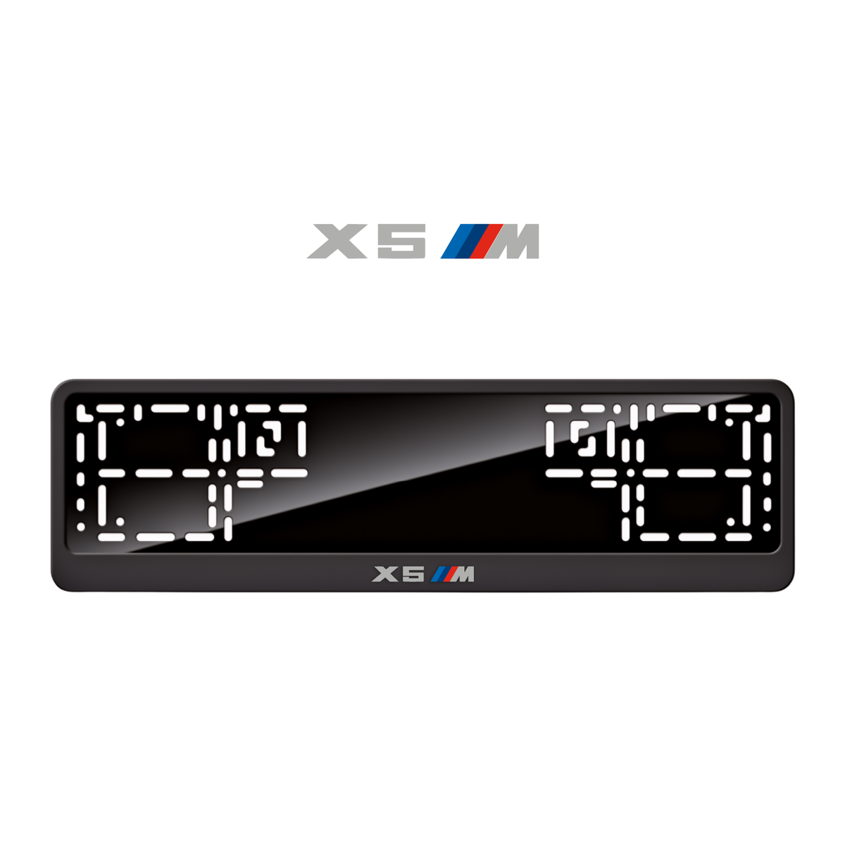 Cadres de plaque d'immatriculation X5 M - Gris - CLASSIC