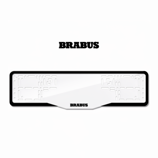 Cadres de plaque d'immatriculation Brabus - Noir - GLASS