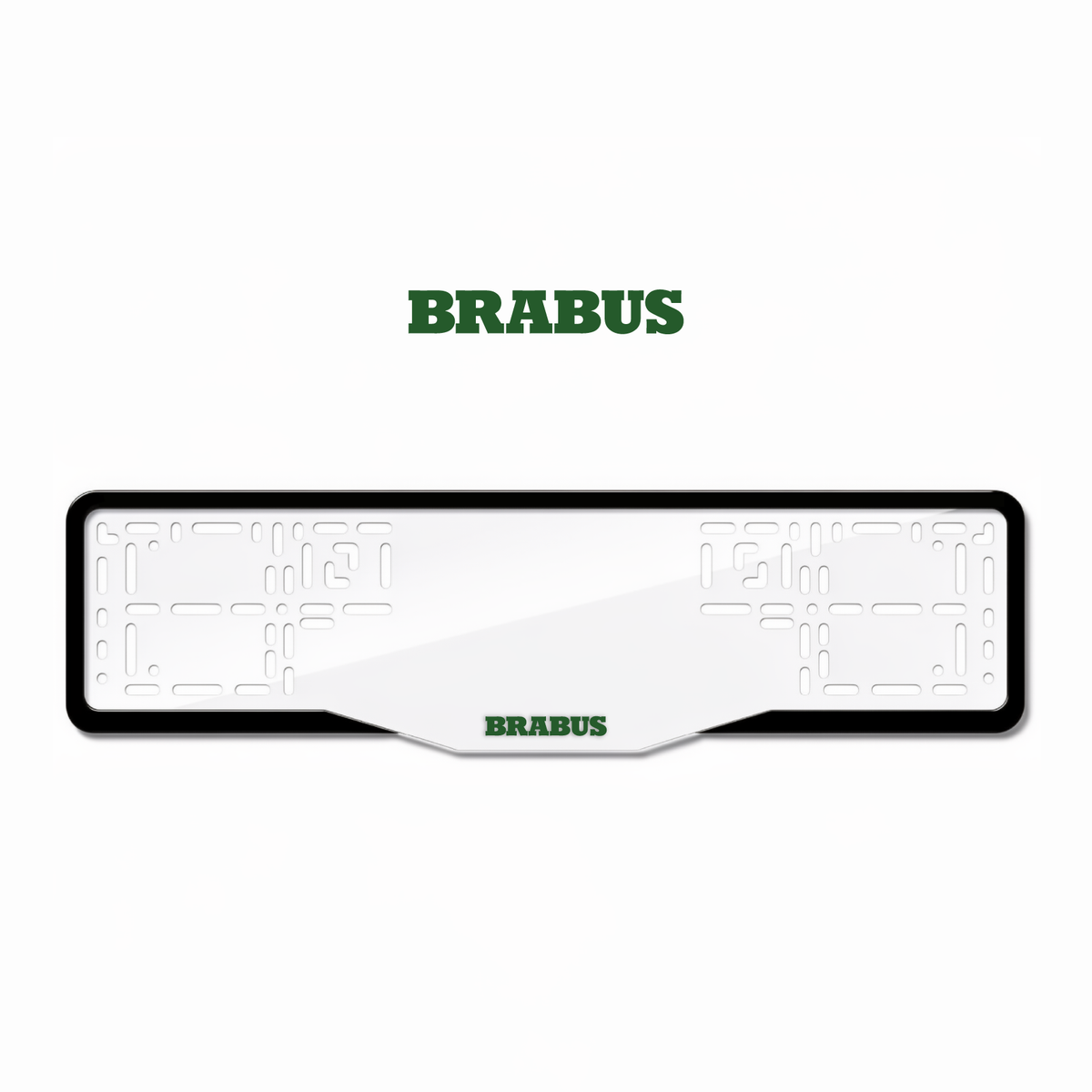Cadres de plaque d'immatriculation Brabus - Vert - GLASS