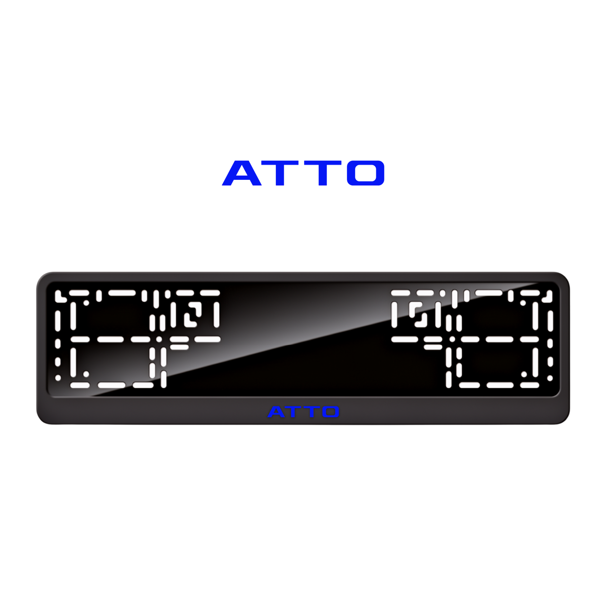 Cadres de plaque d'immatriculation Atto - Bleu - CLASSIC