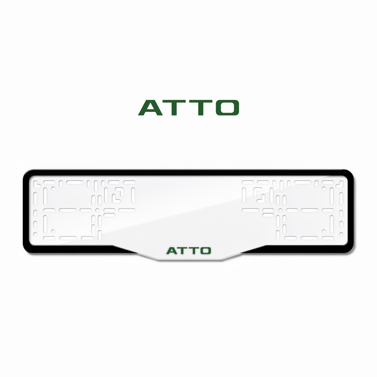 Cadres de plaque d'immatriculation Atto - Vert - GLASS