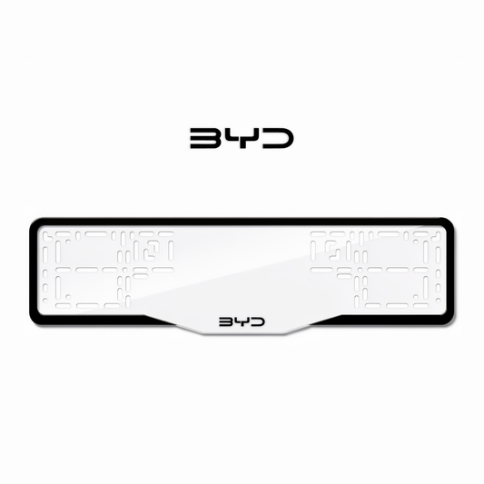 Cadres de plaque d'immatriculation BYD - Noir - GLASS