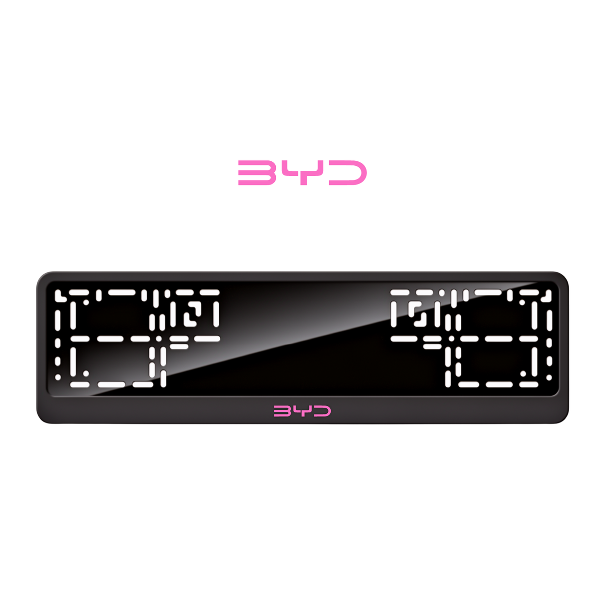Cadres de plaque d'immatriculation BYD - Rose - CLASSIC