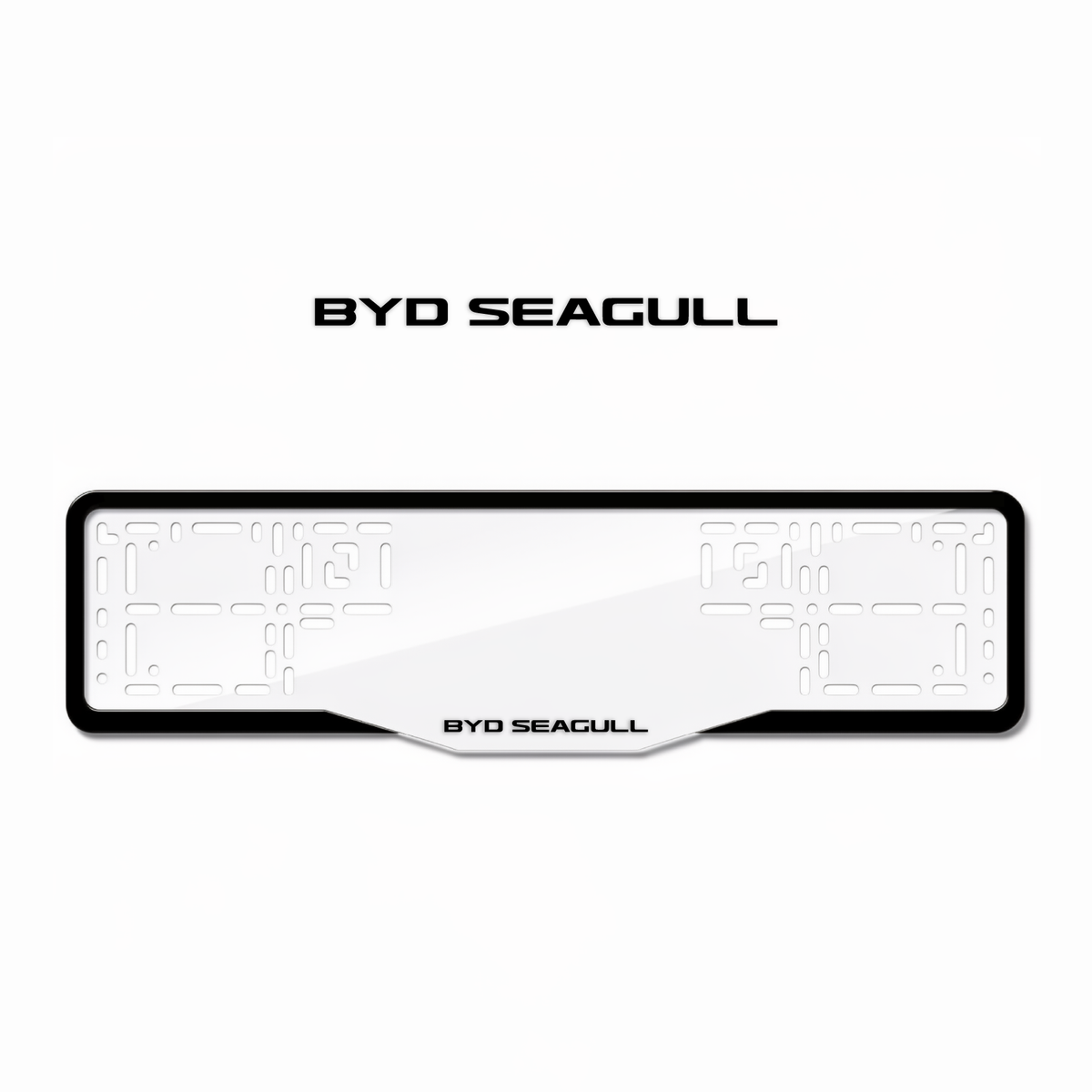 Cadres de plaque d'immatriculation BYD Seagull - Noir - GLASS