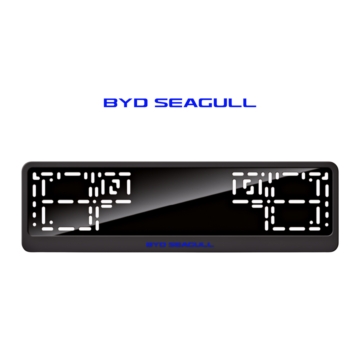 Cadres de plaque d'immatriculation BYD Seagull - Bleu - CLASSIC