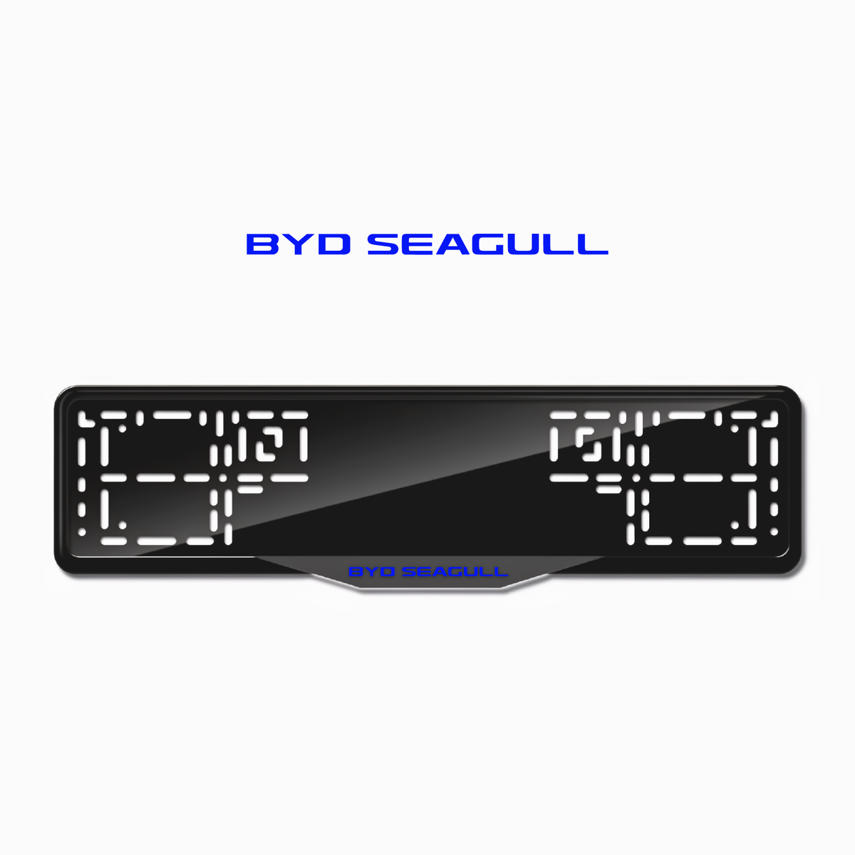 Cadres de plaque d'immatriculation BYD Seagull - Bleu - SATIN