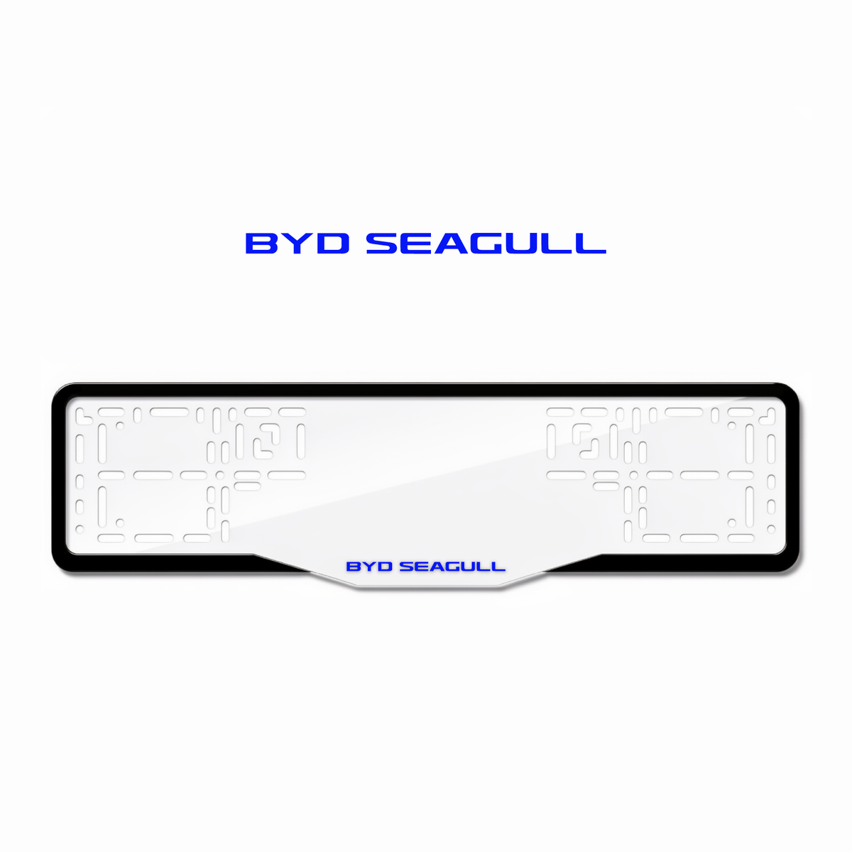 Cadres de plaque d'immatriculation BYD Seagull - Bleu - GLASS
