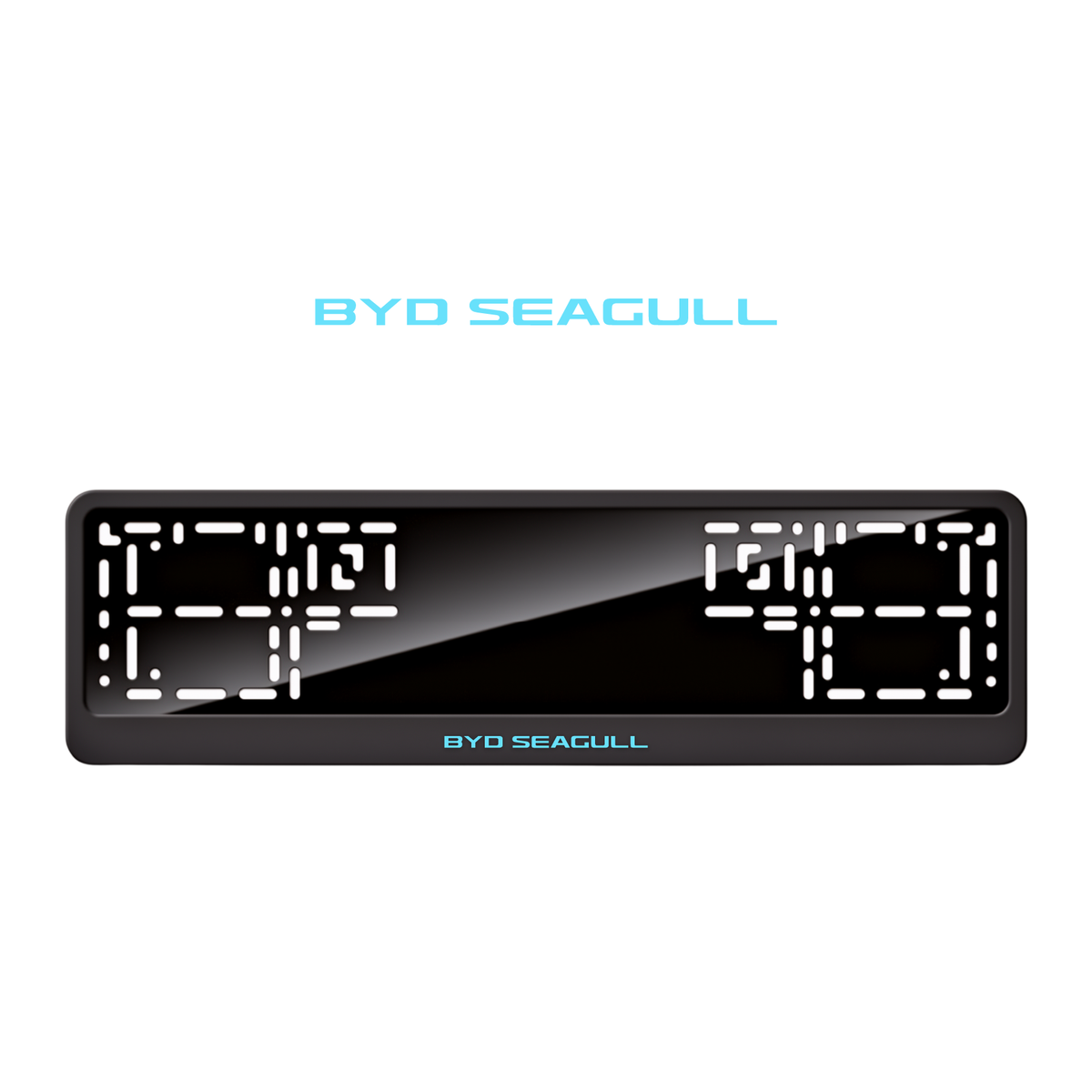 Cadres de plaque d'immatriculation BYD Seagull - Bleu Tiffany - CLASSIC