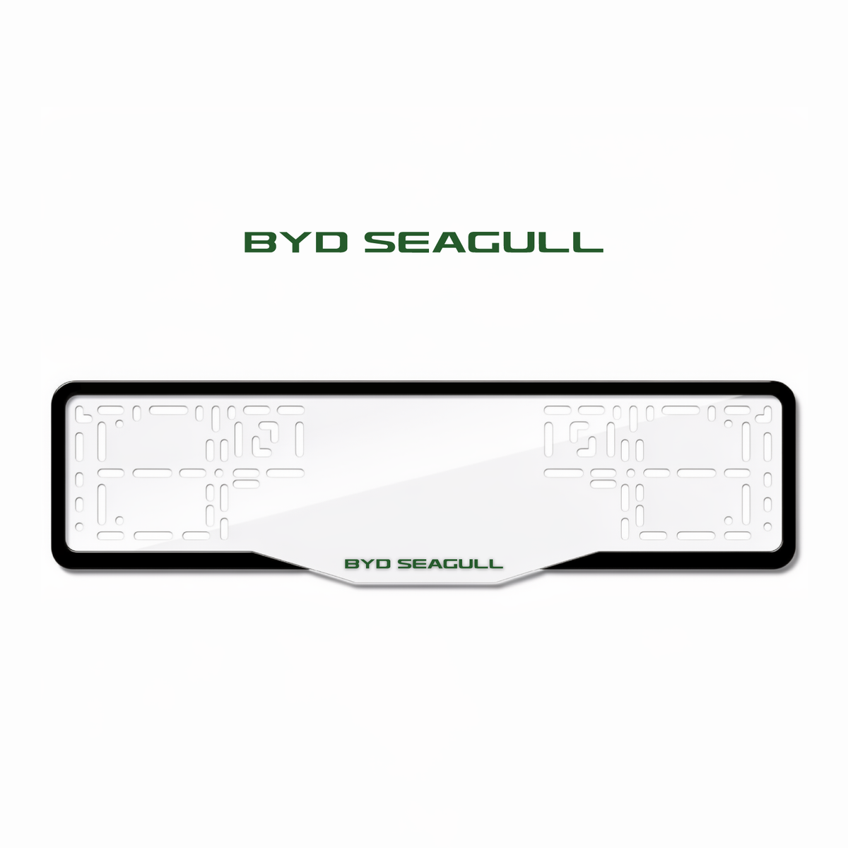 Cadres de plaque d'immatriculation BYD Seagull - Vert - GLASS