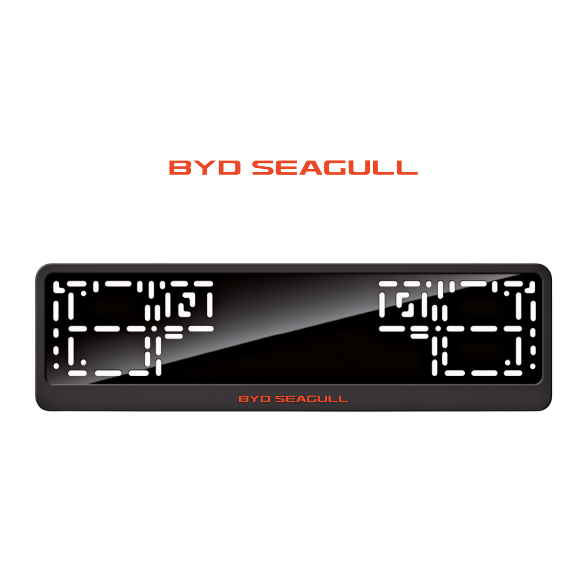Cadres de plaque d'immatriculation BYD Seagull - Rouge - CLASSIC