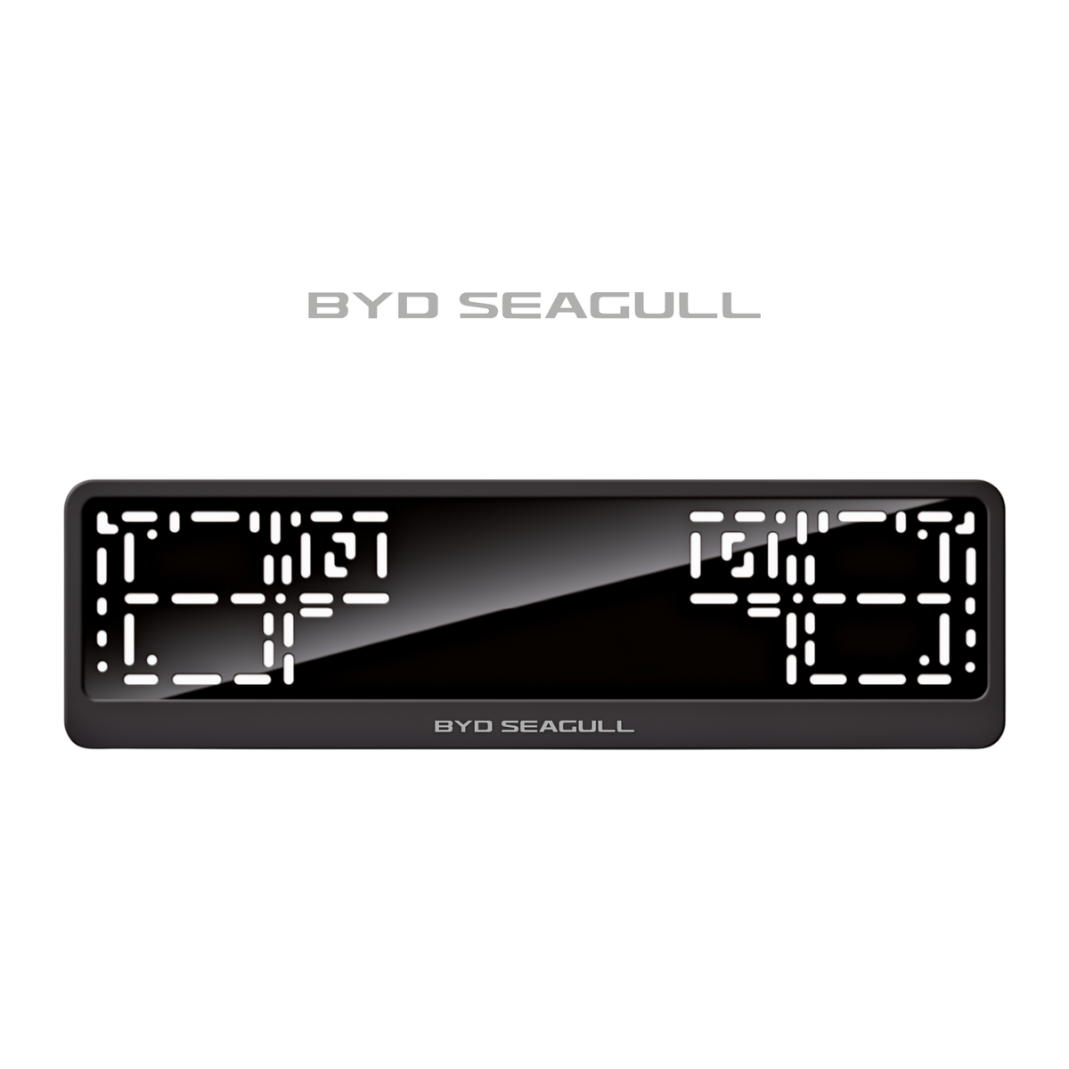 Cadres de plaque d'immatriculation BYD Seagull - Gris - CLASSIC