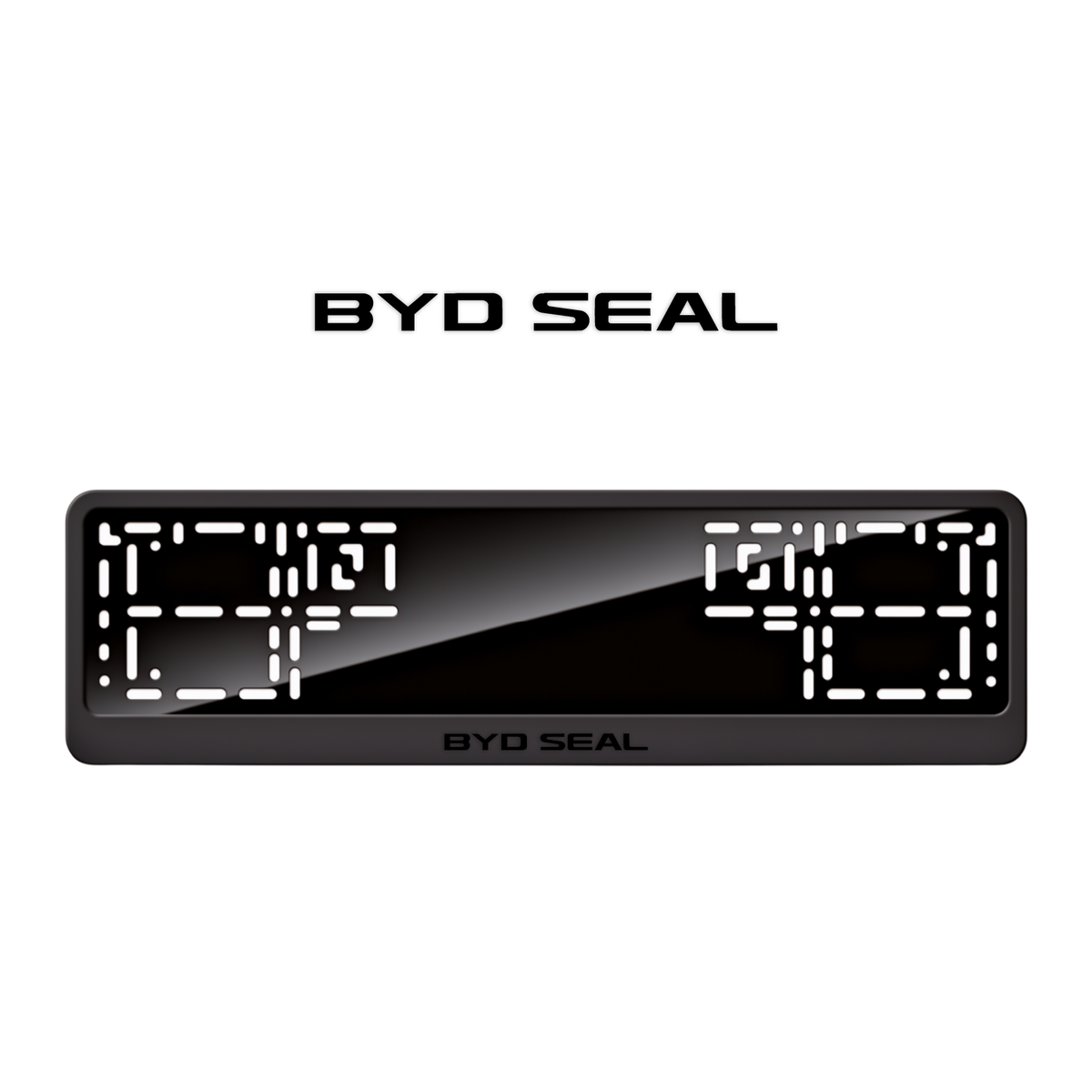 Cadres de plaque d'immatriculation BYD Seal - Noir - CLASSIC