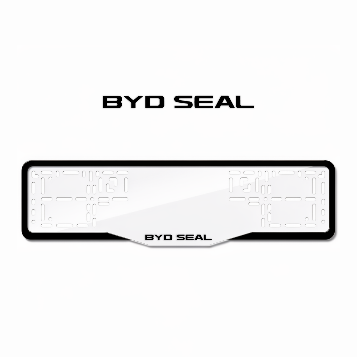 Cadres de plaque d'immatriculation BYD Seal - Noir - GLASS
