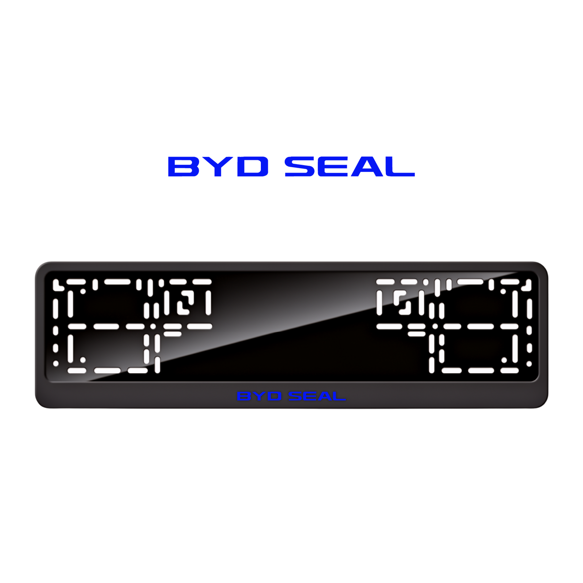 Cadres de plaque d'immatriculation BYD Seal - Bleu - CLASSIC