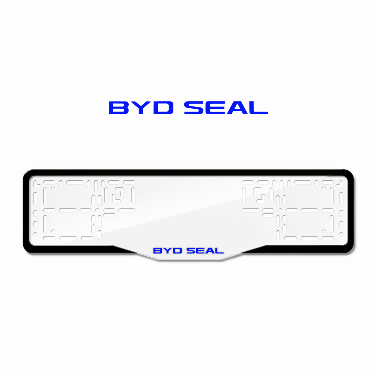 Cadres de plaque d'immatriculation BYD Seal - Bleu - GLASS