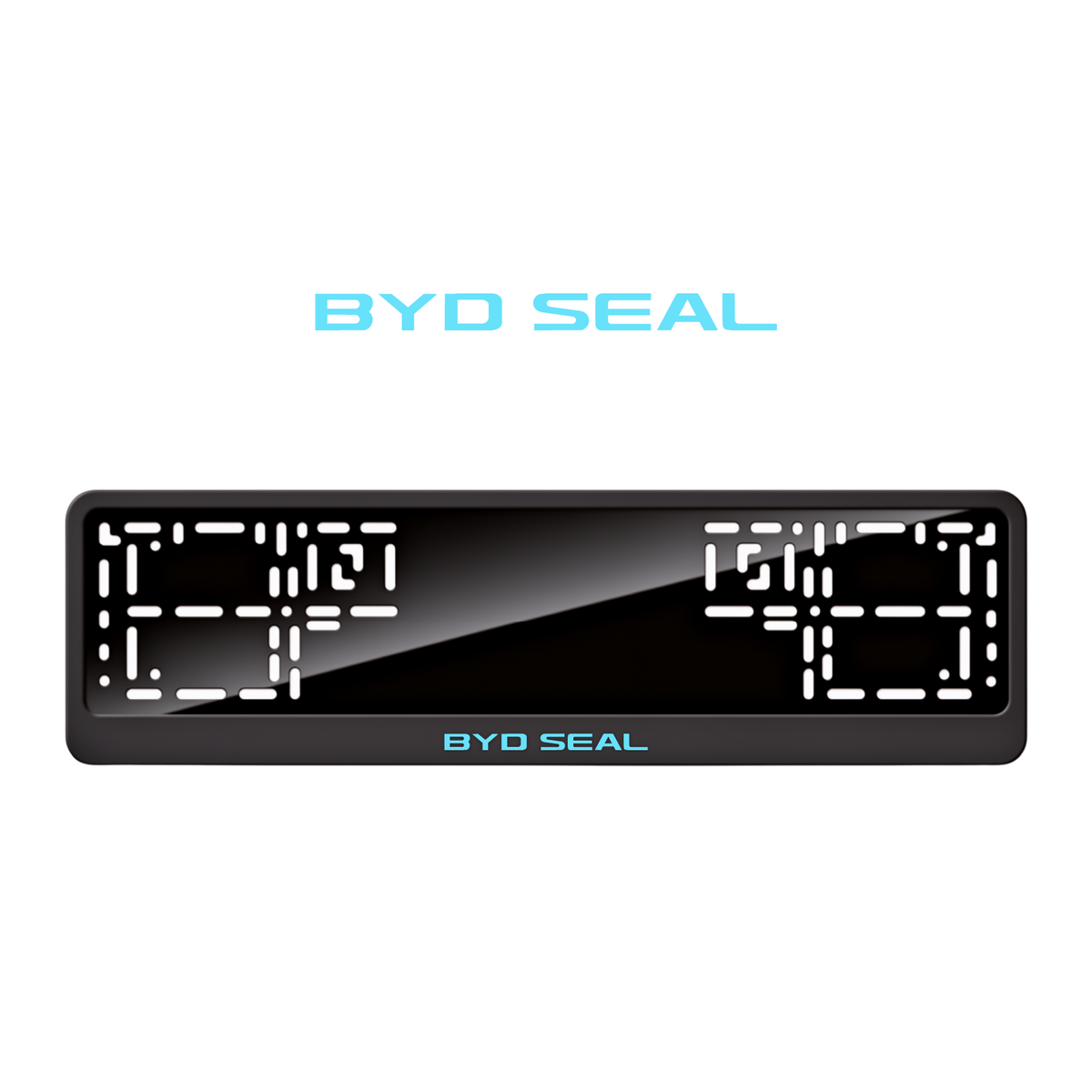 Cadres de plaque d'immatriculation BYD Seal - Bleu Tiffany - CLASSIC