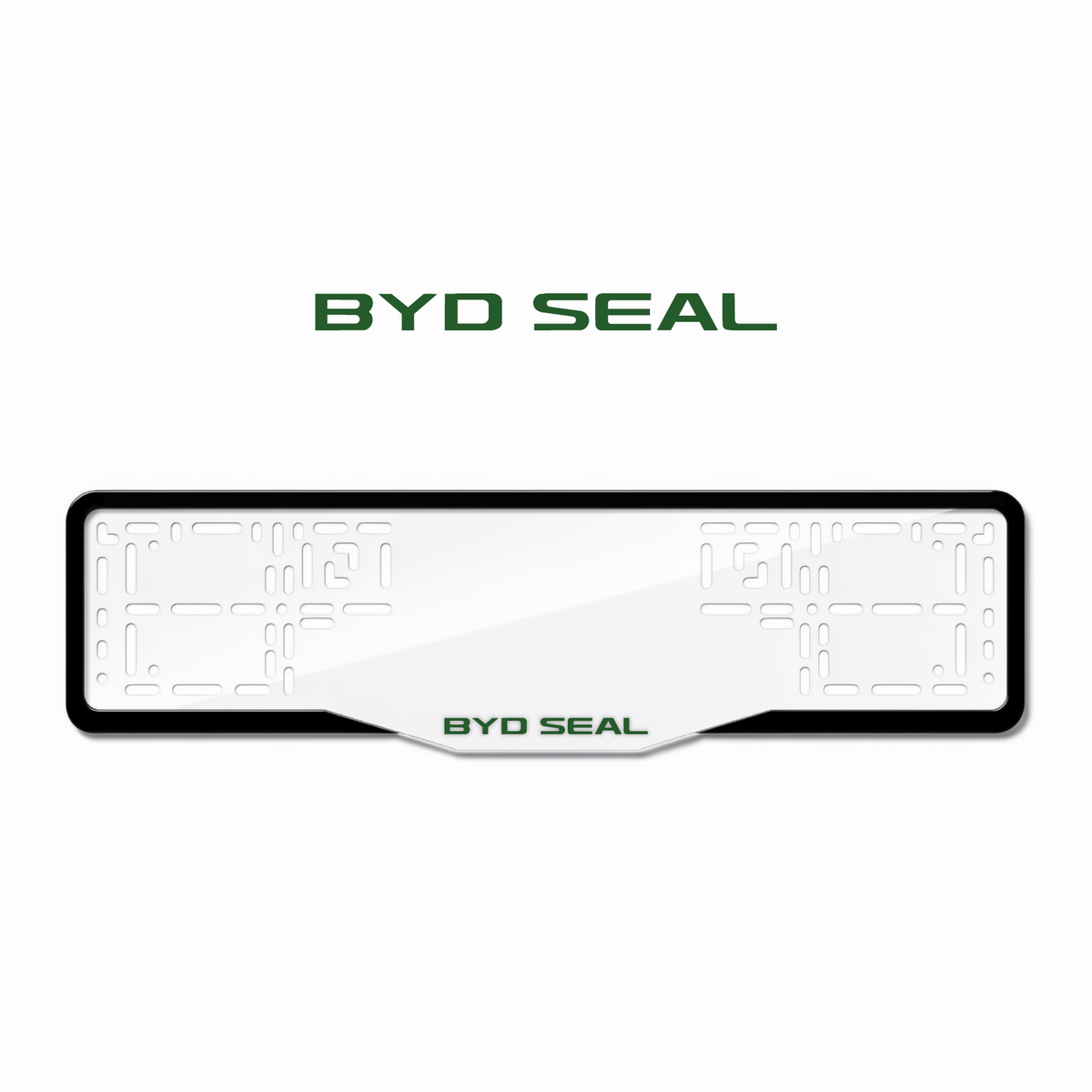 Cadres de plaque d'immatriculation BYD Seal - Vert - GLASS