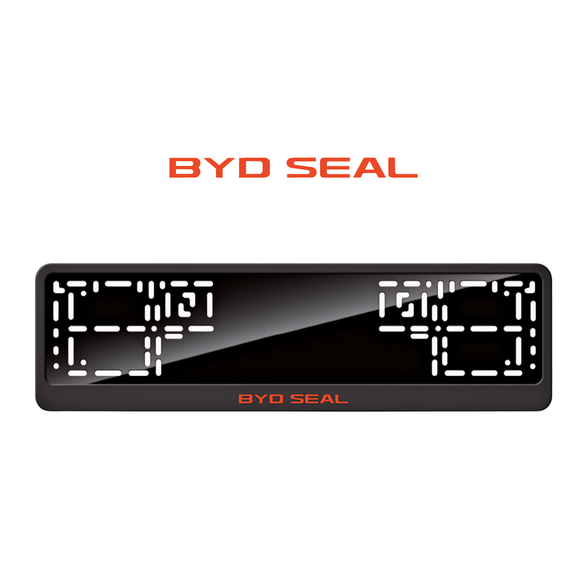 Cadres de plaque d'immatriculation BYD Seal - Rouge - CLASSIC