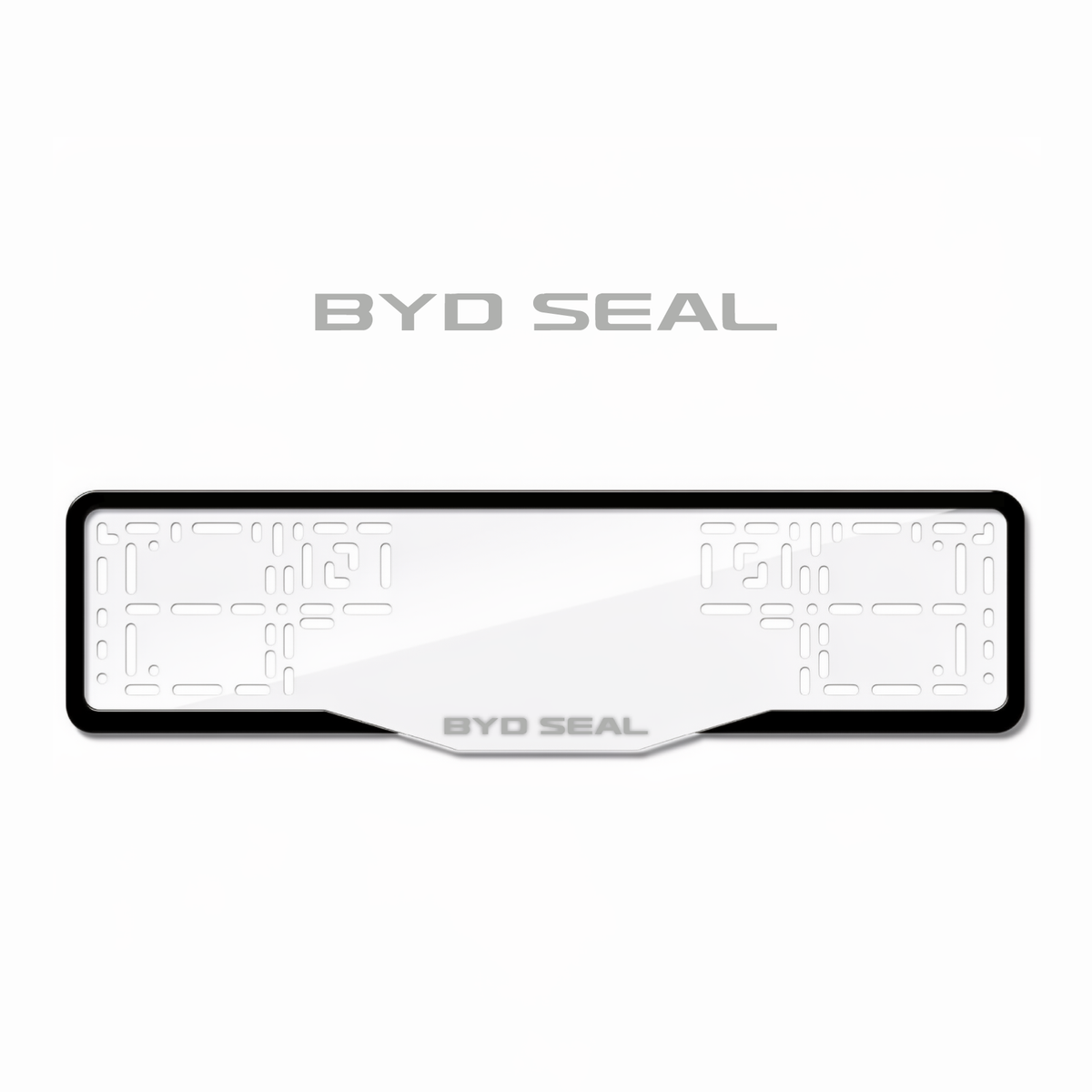 Cadres de plaque d'immatriculation BYD Seal - Gris - GLASS