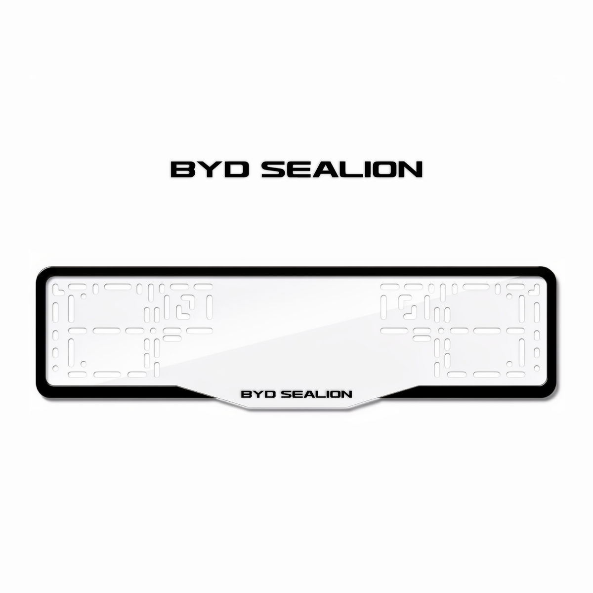Cadres de plaque d'immatriculation BYD Sealion - Noir - GLASS
