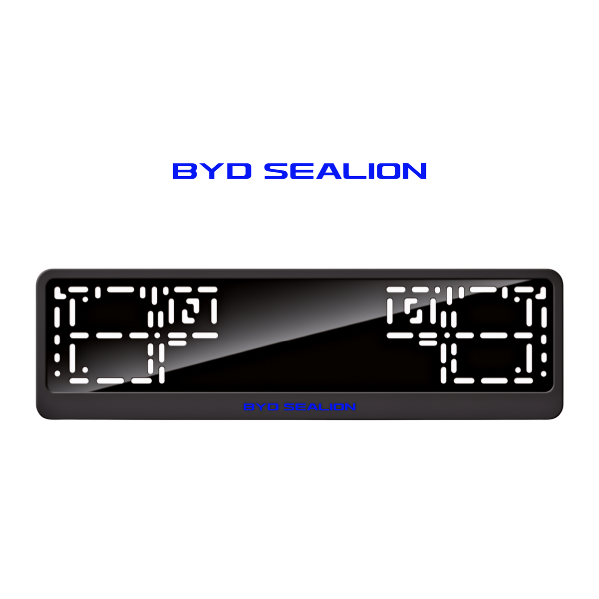 Cadres de plaque d'immatriculation BYD Sealion - Bleu - CLASSIC