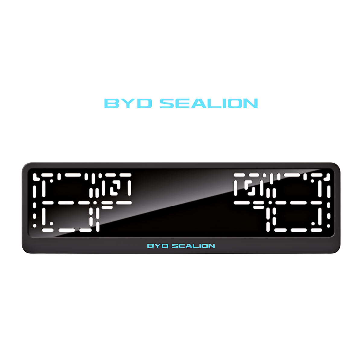 Cadres de plaque d'immatriculation BYD Sealion - Bleu Tiffany - CLASSIC