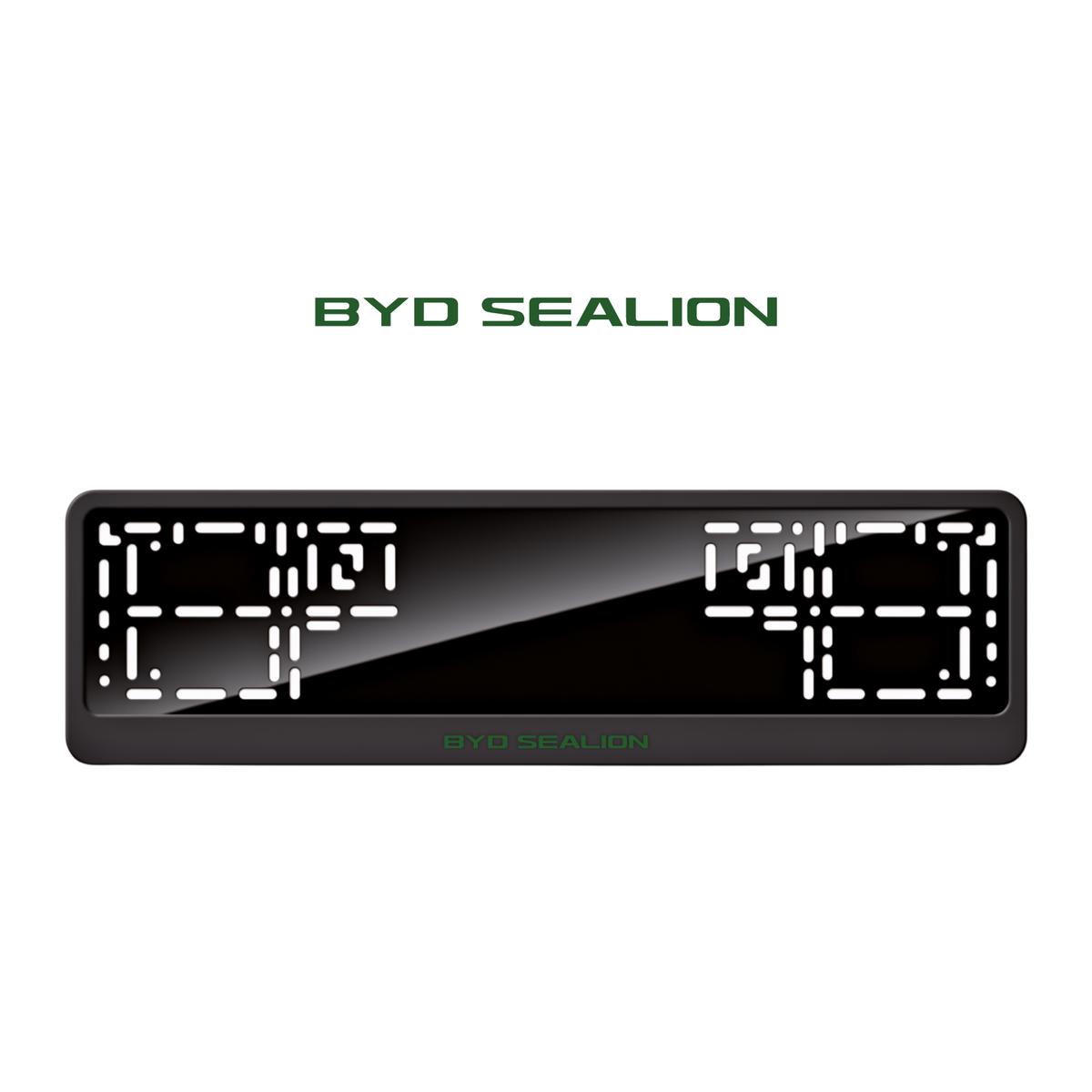 Cadres de plaque d'immatriculation BYD Sealion - Vert - CLASSIC
