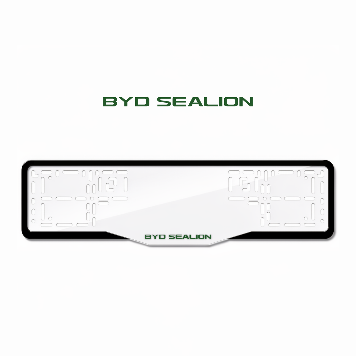 Cadres de plaque d'immatriculation BYD Sealion - Vert - GLASS