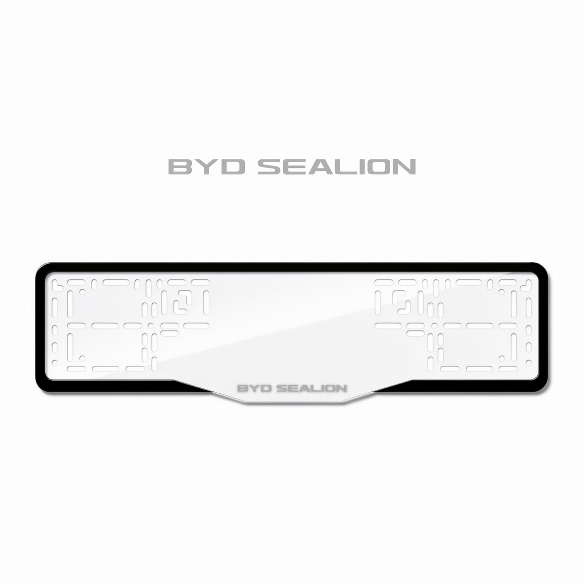 Cadres de plaque d'immatriculation BYD Sealion - Gris - GLASS