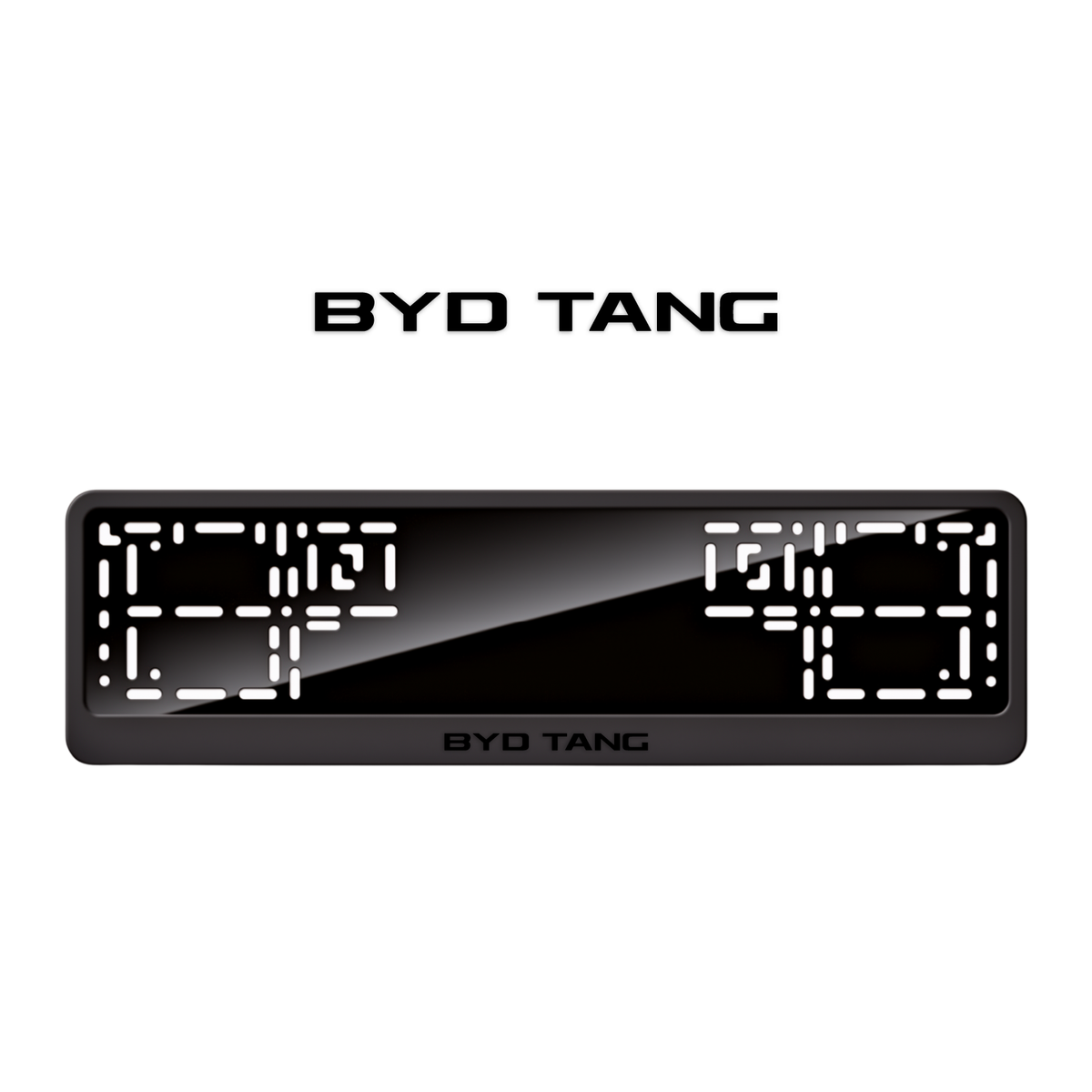 Cadres de plaque d'immatriculation BYD Tang - Noir - CLASSIC