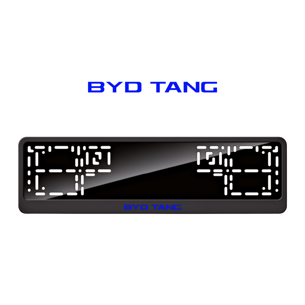 Cadres de plaque d'immatriculation BYD Tang - Bleu - CLASSIC